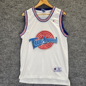 Vintage Tune Squad Jordan 23 Jersey Mens Small White Basketball Champion 90s
